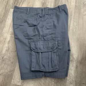 G. H. Bass & Co Cargo Shorts Mens Sz 40 Wedgewood Blue Utility Cotton